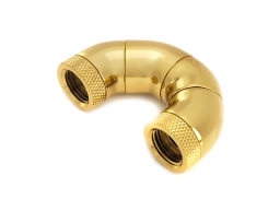 True Brass Five Rotary Snake-Style Dual IG1/4" Extender