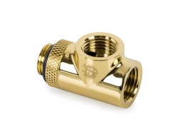Bitspower True Brass T-Block Rotary G1/4"& Inner G1/4"x2