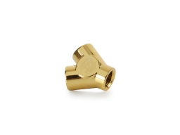 Bitspower True Brass Y-Block With Triple IG1/4"
