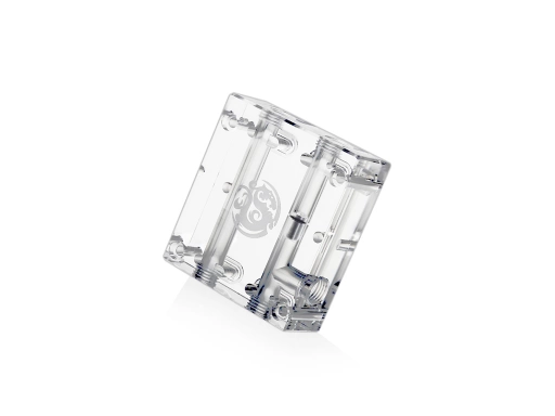 Bitspower New Design Block Bridge For 2 Cards Between Slot 1 & 4(Clear)