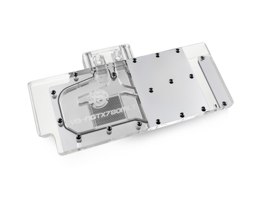 Bitspower VG-NGTX780MLT Nickel Plated Acrylic Top With Stainless Panel (Clear)