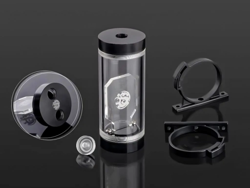 Bitspower Water Tank Z-Multi Compact 100 (Black Acrylic Version)