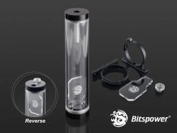 Bitspower Water Tank Z-Multi Compact 200 (Black Acrylic Version)