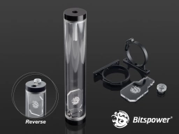 Bitspower Water Tank Z-Multi Compact 250 (Black Acrylic Version)