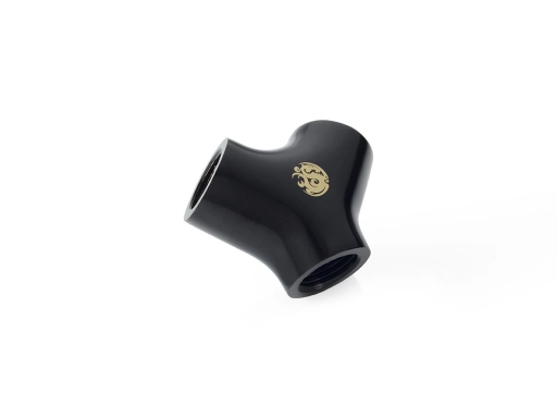 Bitspower Matt Black Y-Block With Triple IG1/4