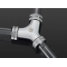 Bitspower Silver Shining Y-Block With Triple IG1/4