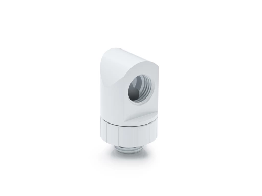 Bitspower Artemis Rotary 90-Degree Extender - Arctic White
