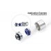 Bitspower Artemis Advanced Multi-Link For OD 14MM - Sandblast Silver