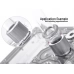Bitspower Artemis Advanced Multi-Link For OD 16MM - Sandblast Silver