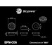 Bitspower Artemis Black Sparkle Stop Fitting with Magnetic Logo (4 PCS)