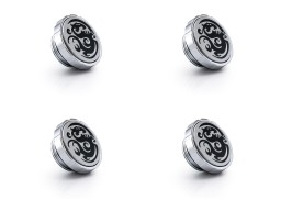 Bitspower Artemis Silver Shining Stop Fitting with Magnetic Logo (4 PCS)