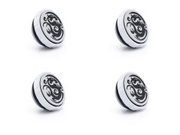 Bitspower Artemis Deluxe White Stop Fitting with Magnetic Logo (4 PCS)