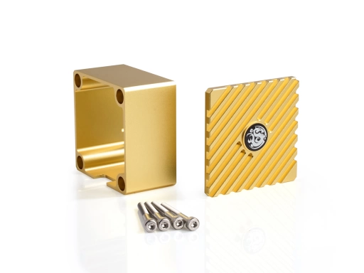 Bitspower Hercules K2M Premium Aluminum Shroud – Stardust Gold Bitspower Hercules K2M Premium Aluminum Shroud – Stardust Gold