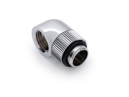 Bitspower Reinforced Rotary G1/ 4 inch 90 Degree Square Multilink Adapter for 12 mm Outer Diameter Shining Silver 