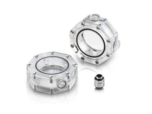 Bitspower Octagonal Shape Digital Lighting Water Tank--2pcs/set
