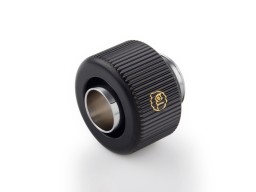 Bitspower G1/4" Compression Fitting For Soft Tubing - ID 3/8" OD 1/2" (Glorious Black) (2 PCS )