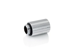 Bitspower G1/4" IG1/4" Extender Fitting - 25MM (Glorious Silver) (2 PCS )
