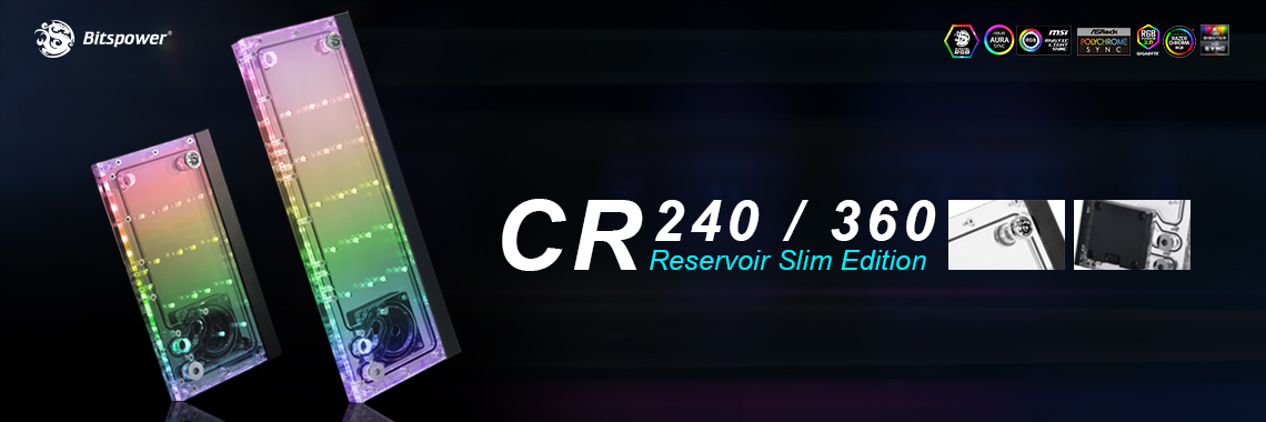 Bitspower CR240 / CR360 Reservoir Slim Edition