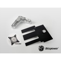 Bitspower AIZ97M7HR Nickel Plated Full-Covered-Block (Clear)