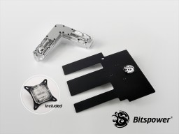 Bitspower AIZ97M7HR Nickel Plated Full-Covered-Block (Clear)