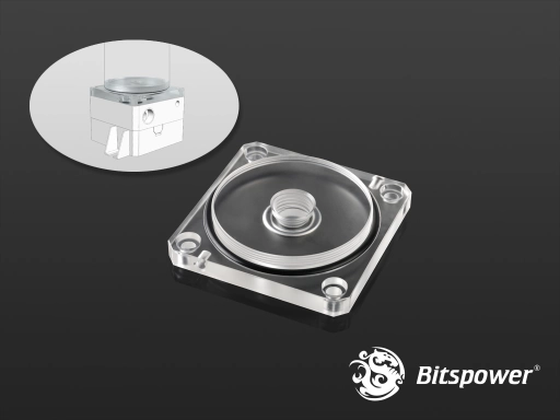 Bitspower DDC TOP Reservoir Adaptor (Clear Acrylic)