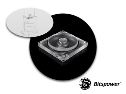 Bitspower Dual/Single D5 TOP Reservoir Adaptor (Clear Acrylic)