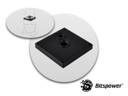 Bitspower Dual/Single D5 TOP Reservoir Adaptor (Black POM)