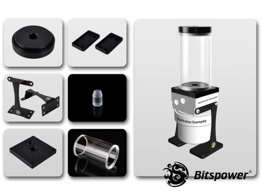 Dual / Single D5 Top Upgrade Kit 100 (Black POM Cap)