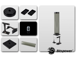 Dual/Single D5 Top Upgrade Kit 250 (ICE Black Tube+Black POM Cap)