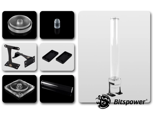 Dual/Single D5 Top Upgrade Kit 400 (Clear Acrylic Cap)