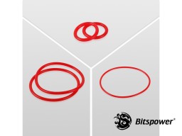 O-Ring Kit For Bitspower Dual D5 MOD TOP (Deep Red)