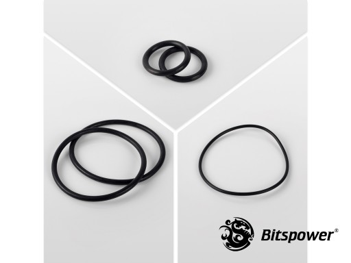 O-Ring Kit For Bitspower Dual D5 MOD TOP EXTREME (Black)