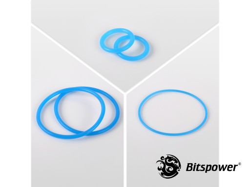 O-Ring Kit For Bitspower Dual D5 MOD TOP EXTREME (UV Blue)