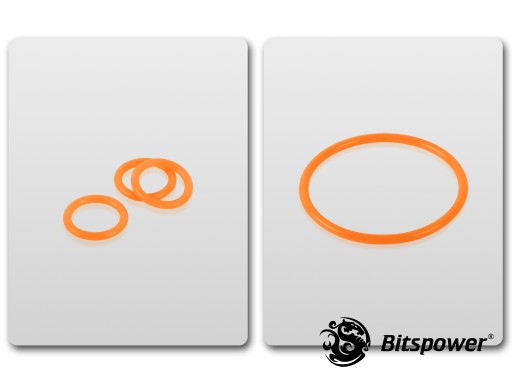 O-Ring Kit For Bitspower D5 MOD TOP (UV Orange)