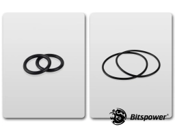 O-Ring Kit For Bitspower Water Tank Z-Multi (Full Clear Acrylic Version) (Black)