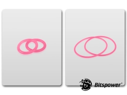 O-Ring Kit For Bitspower Water Tank Z-Multi (Full Clear Acrylic Version) (UV Red)