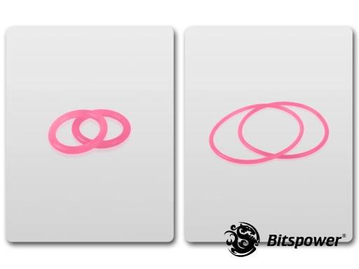 O-Ring Kit For Bitspower Water Tank Z-Multi (Full Clear Acrylic Version) (UV Red)