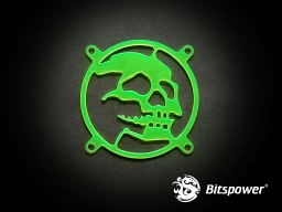 80MM LASER CUT UV-Reactive FAN Grill Skull