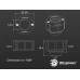 Bitspower Premium Master Hard Tube Fitting MHT14 6 Pack - Abrasive Black