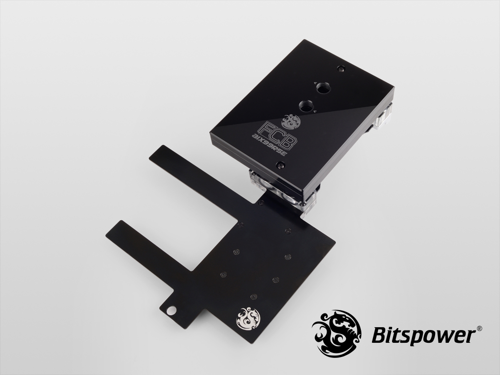 Bitspower AIX99R5E Nickel Plated Full-Covered-Block (Black)