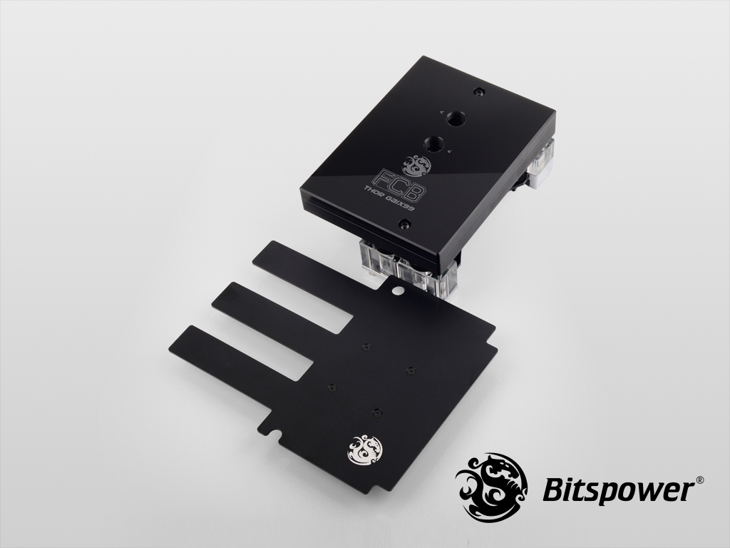 Bitspower THOR GAIX99 Nickel Plated Full-Covered-Block (Black)