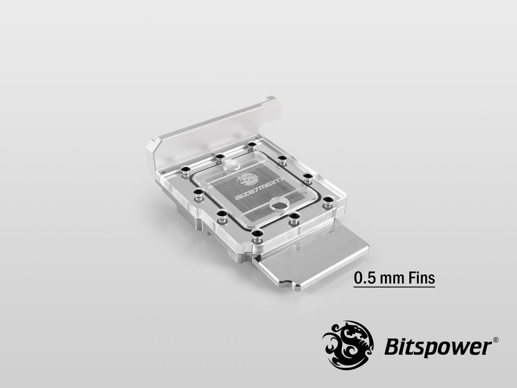 Bitspower AIZ87M6IITX Nickel Plated (Clear)