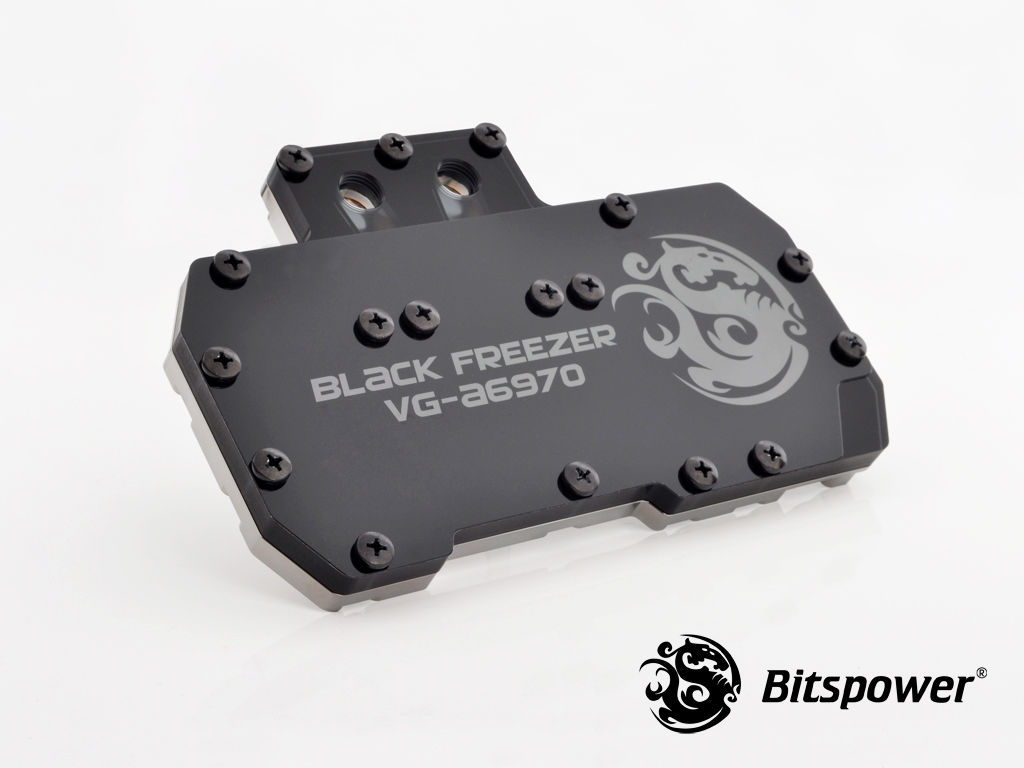 Bitspower VG-A6970 ICE Black Acrylic Top With Black/Clear Panel