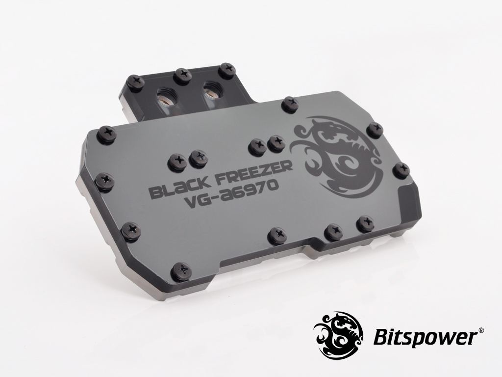 Bitspower VG-A6970 ICE Black Acrylic Top With Clear Panel