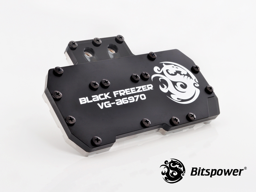 Bitspower VG-A6970 ICE Black Acrylic Top With Matt Black Panel
