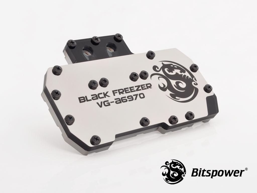 Bitspower VG-A6970 ICE Black Acrylic Top With Stainless Panel