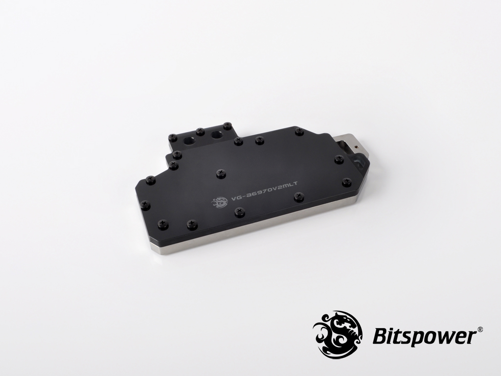 Bitspower VG- A6970V2MLT ICE Black Acrylic Top With Black/Clear Panel