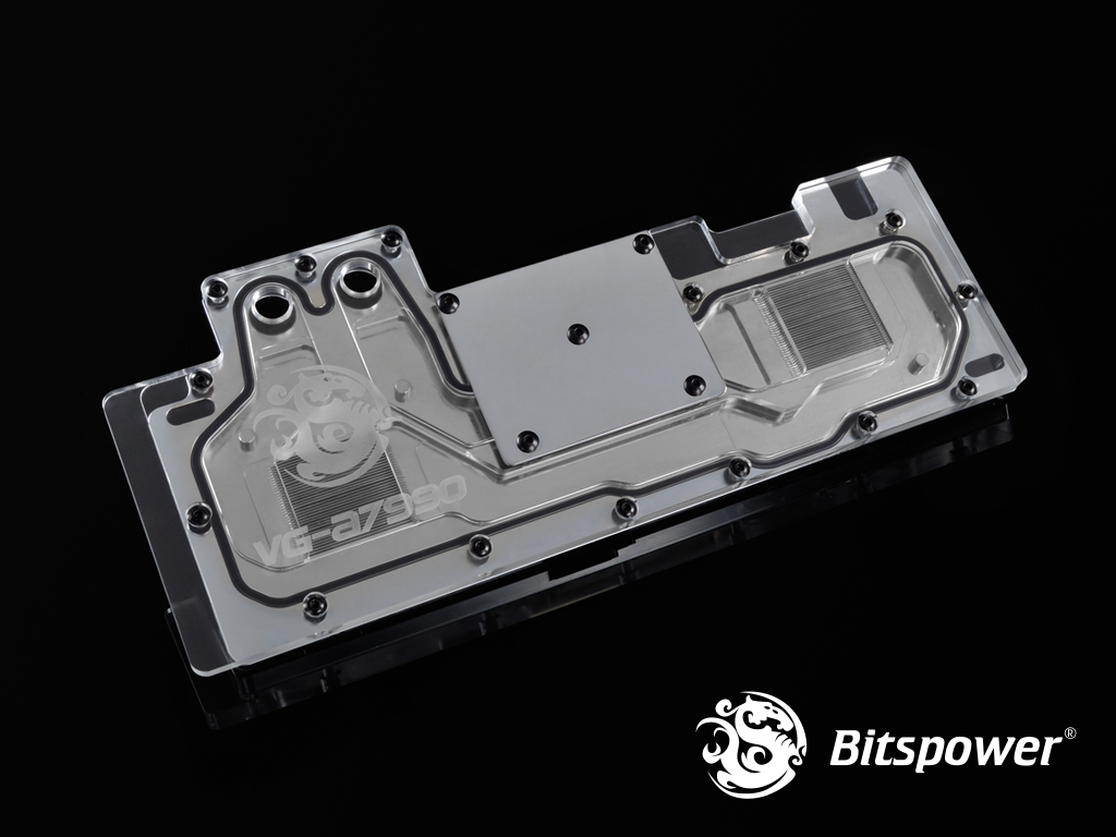 Bitspower VG-A7990 Acrylic Top Dual-Blocks Water Cooling Design With Stainless Panel
