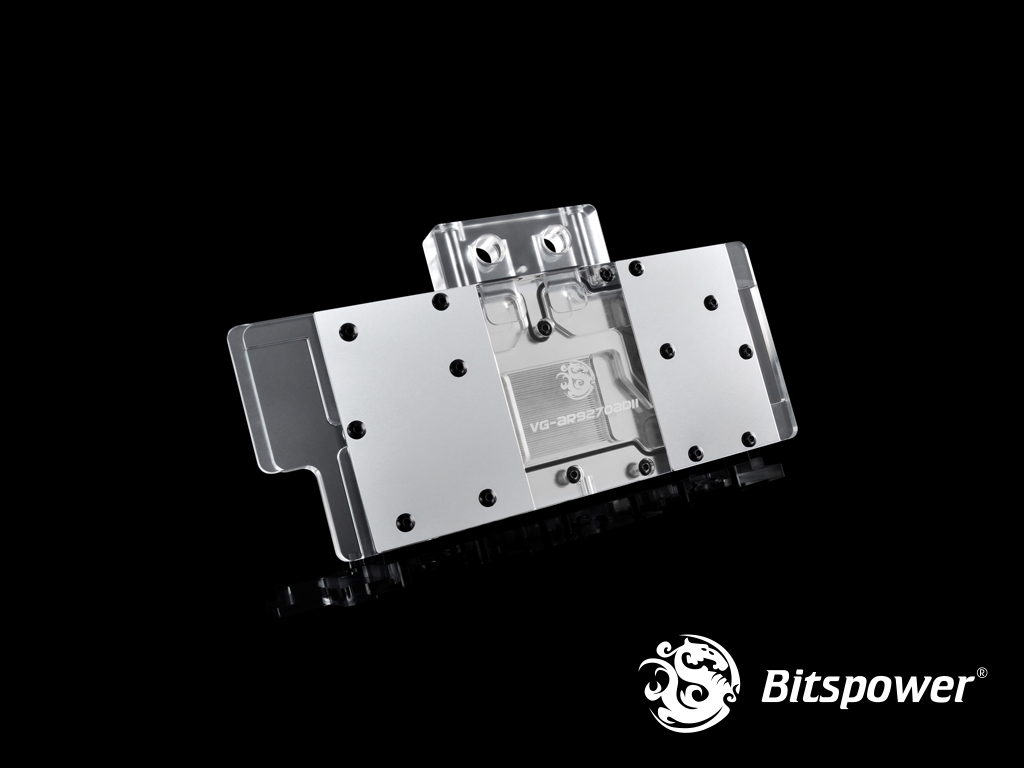 Bitspower VG-AR9270ADII Acrylic Top With Stainless Panel (Clear)