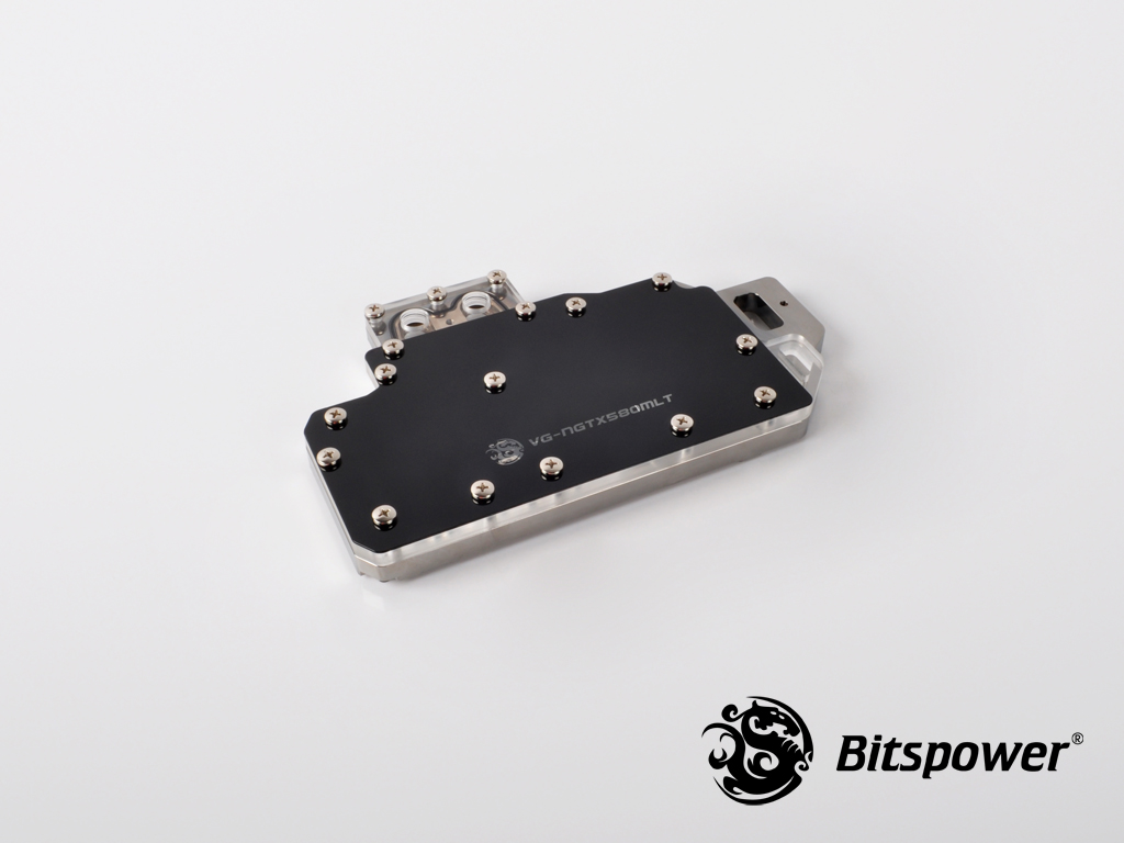 Bitspower VG-NGTX580MLT Acrylic Top With Black/Clear Panel